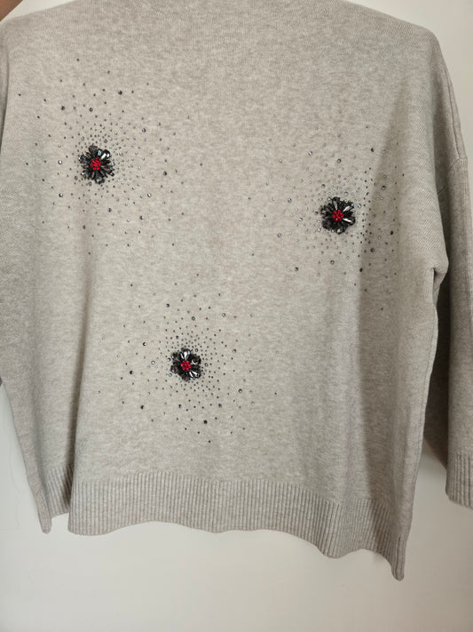 Cristal Rouge Tricoté Sweater