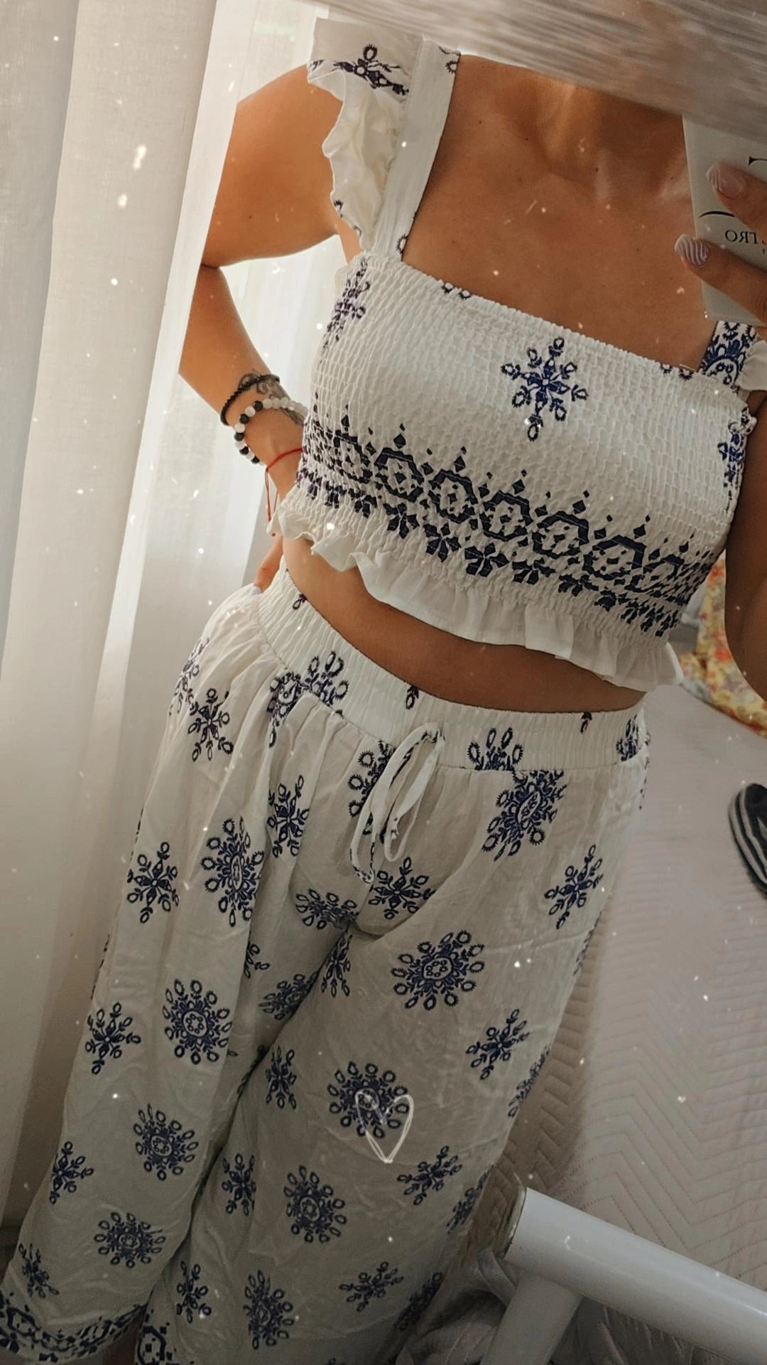 Conjunto Top e calça boho
