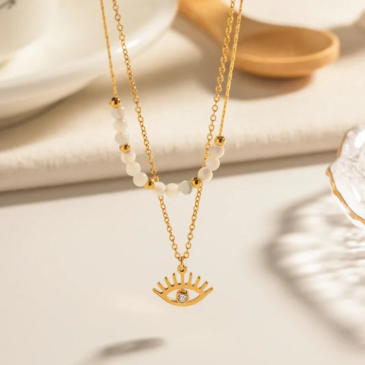 Double Mystic Eye Necklace