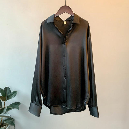 Camisa de Cetim para mulher