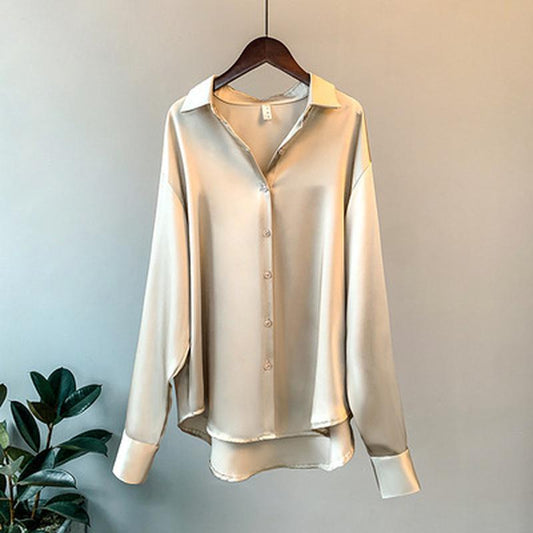 Camisa de Cetim para mulher