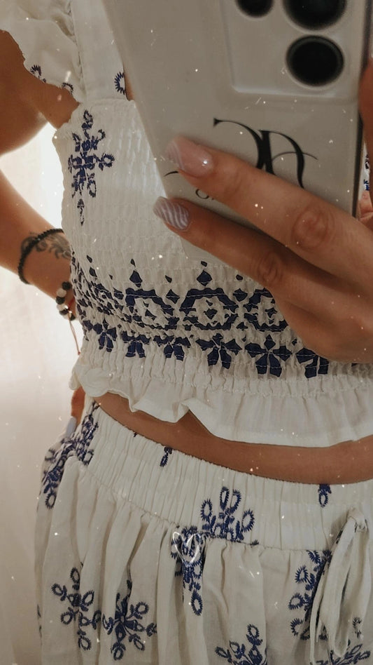 Conjunto Top e calça boho