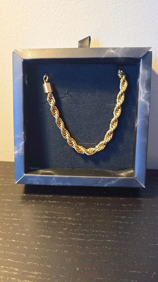 Pulseira Trançada em Aço Inoxidável