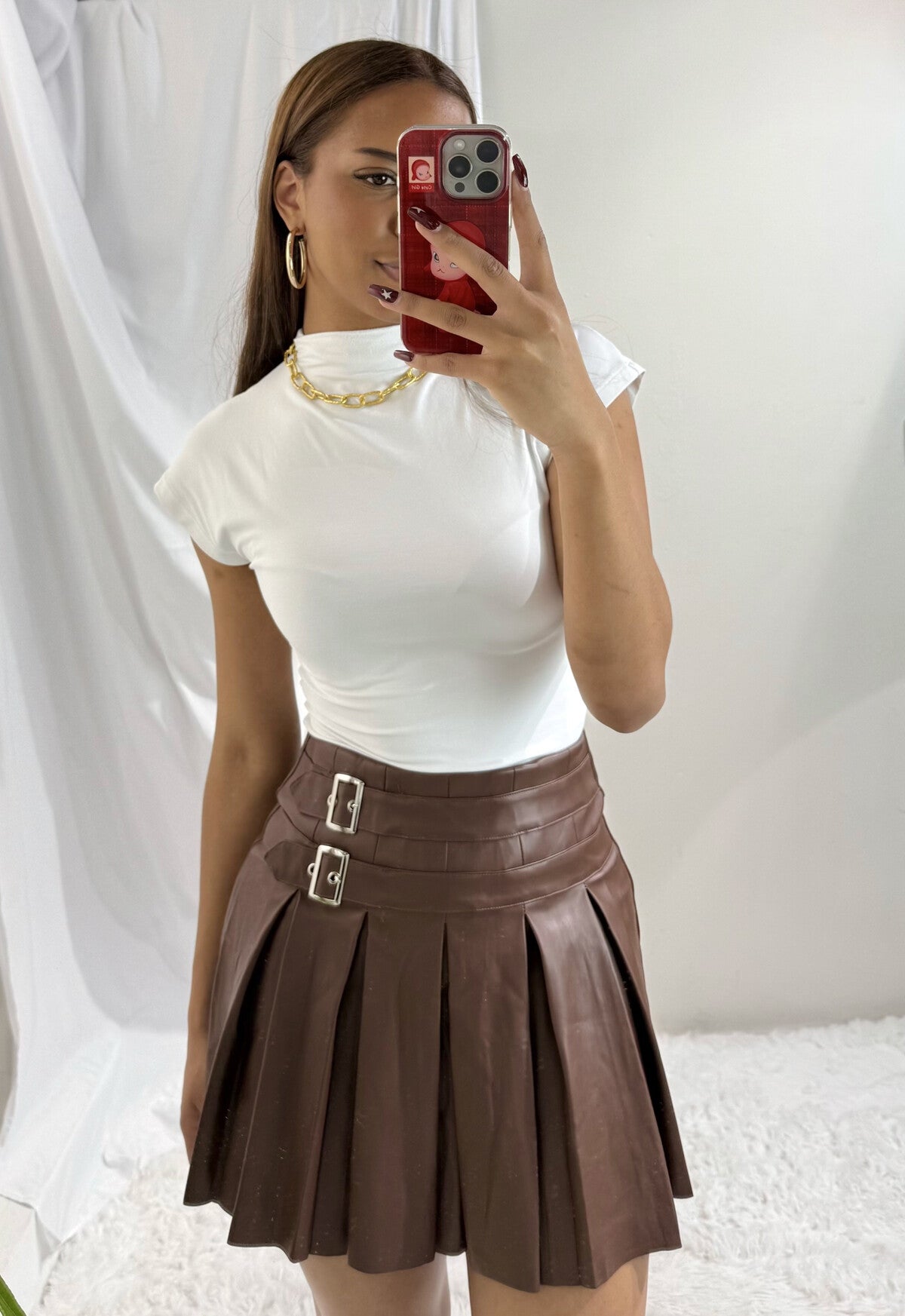 Saia plissada